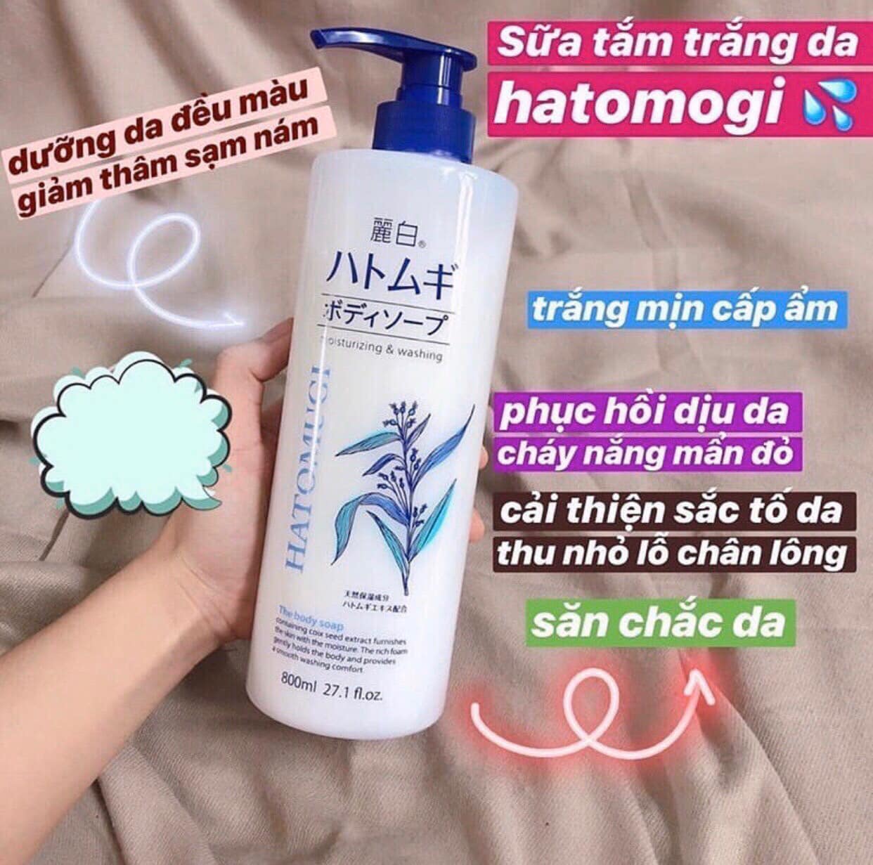 Sữa tắm Sữa Tắm Nhật Hatomugi Chính Hãng-An Toàn, Hiệu Quả
