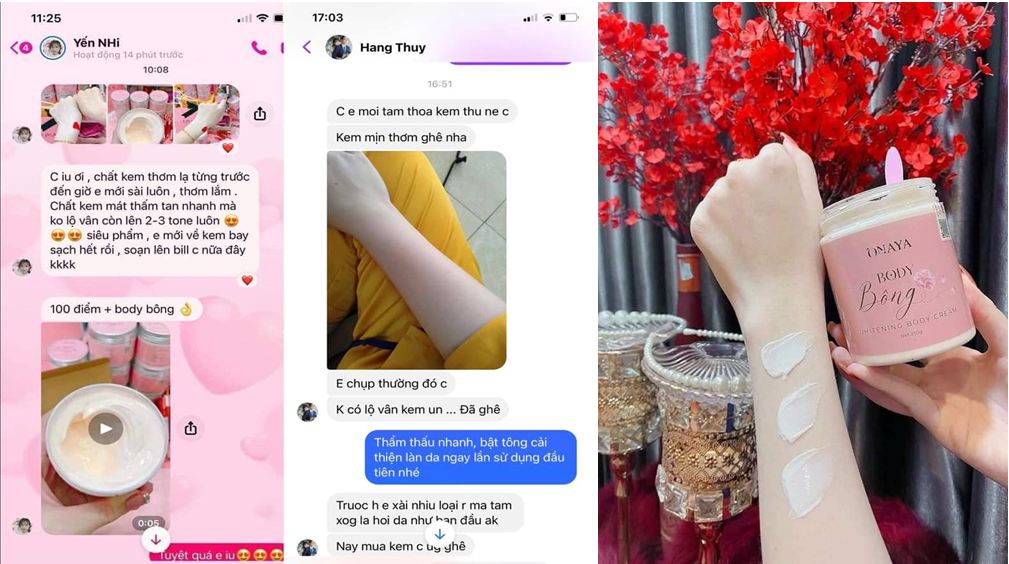 Review, phản hồi của khách hàng khi đã và đang sử dụng sản phẩm