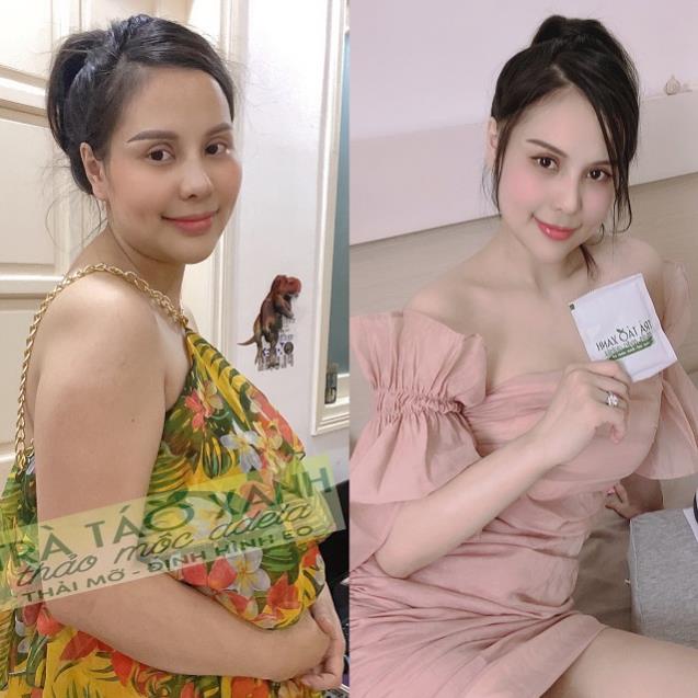 Review của khách hàng sau khi dùng trà táo giảm cân Kelly