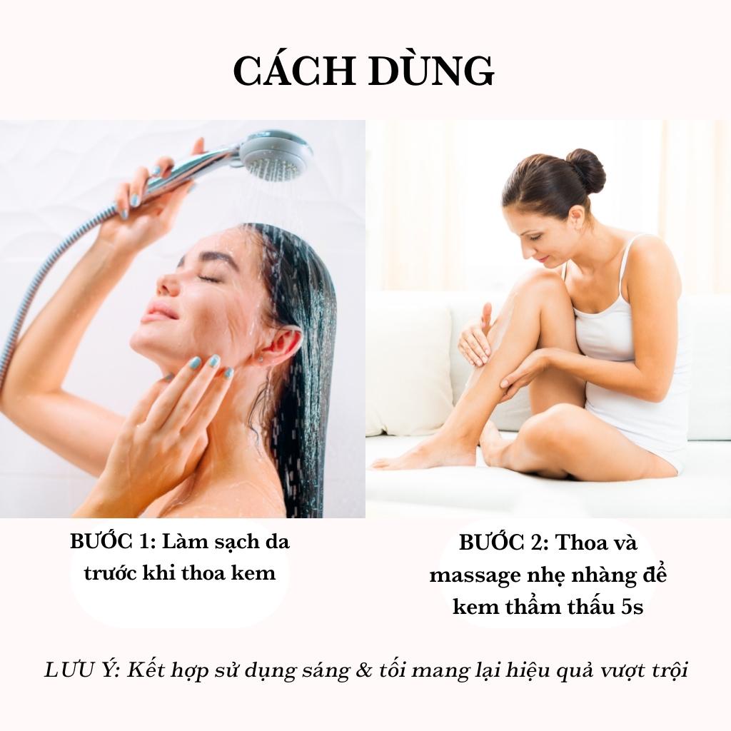 Hướng dẫn dùng kem body mềm Acosmetics chính hãng