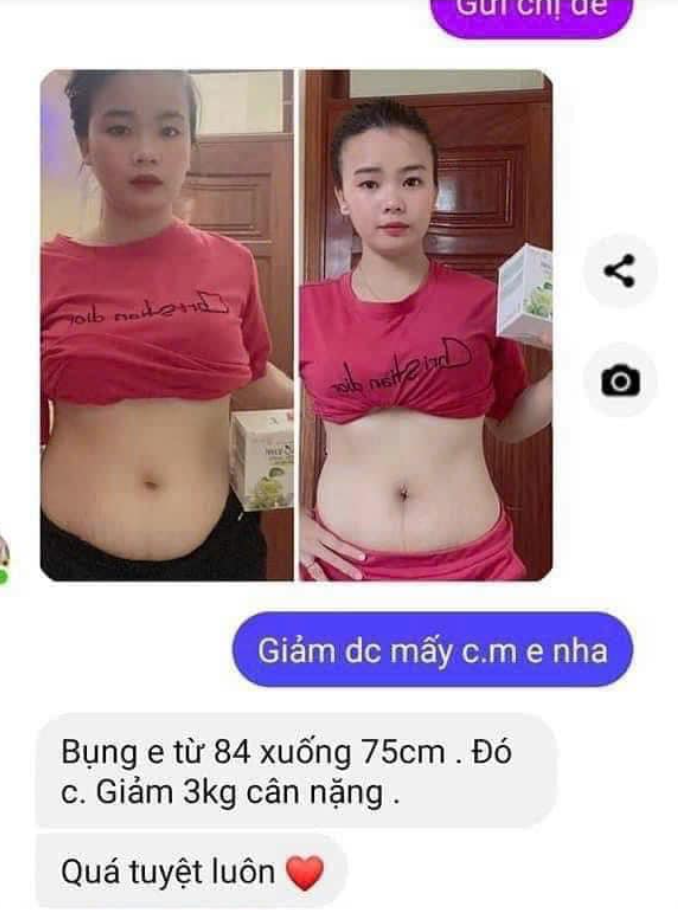 Review của khách hàng sau khi dùng trà táo Adela Kelly