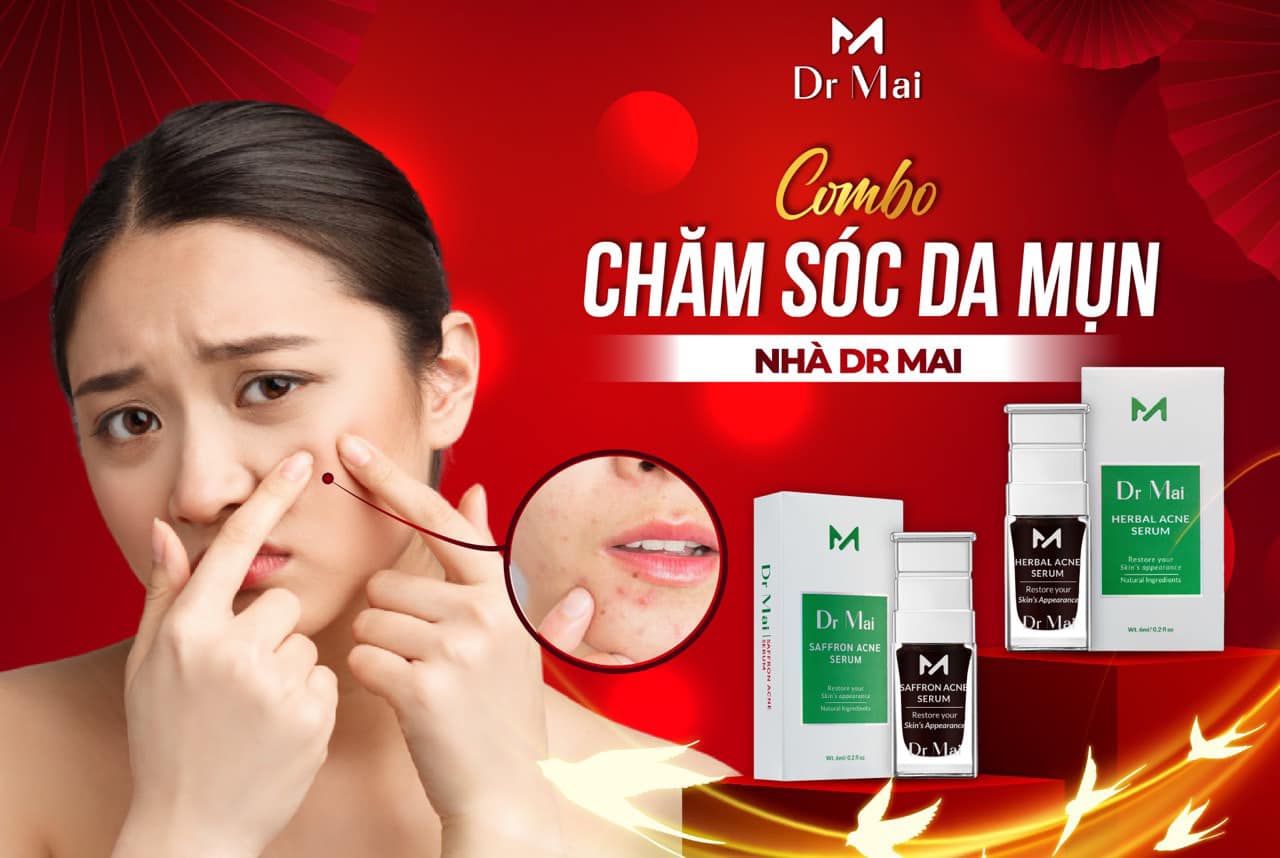 Công dụng trị mụn của Serum Dr Mai
