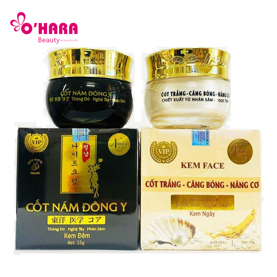 Combo Kem Nicos Mẫu Mới – Làm Giảm Nám Tàn Nhang, Dưỡng Phục Hồi Da Hiệu Quả