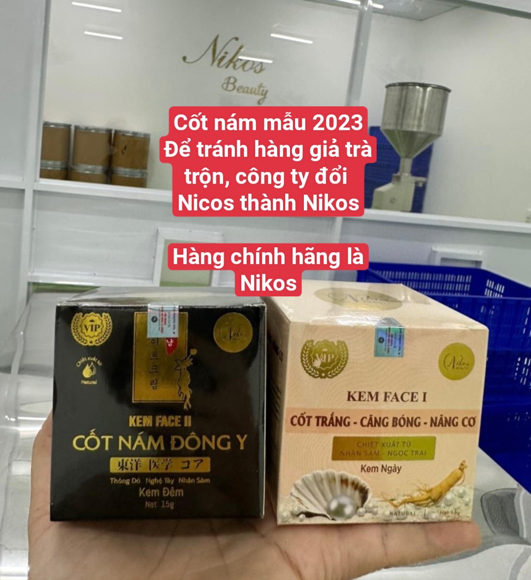 Cốt Nám Đông Y NiCos mẫu mới nhất 2023 là Nikos