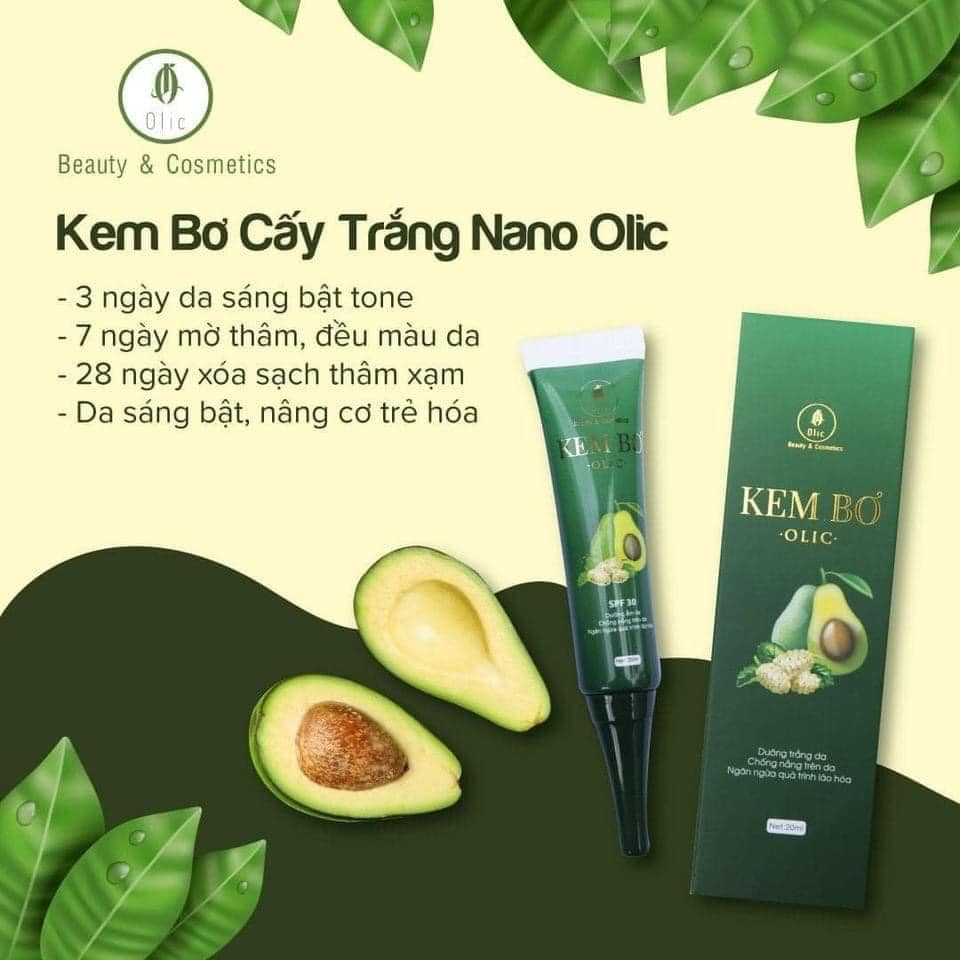 Kem Bơ Olic Cấy Trắng