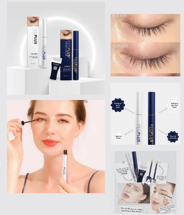 Công dụng dưỡng mi của serum Feg Plus