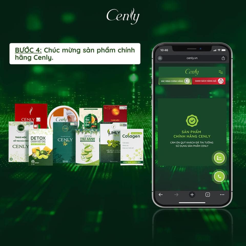 Cenly chính hãng hiệu quả được nhiều khách hàng tin dùng