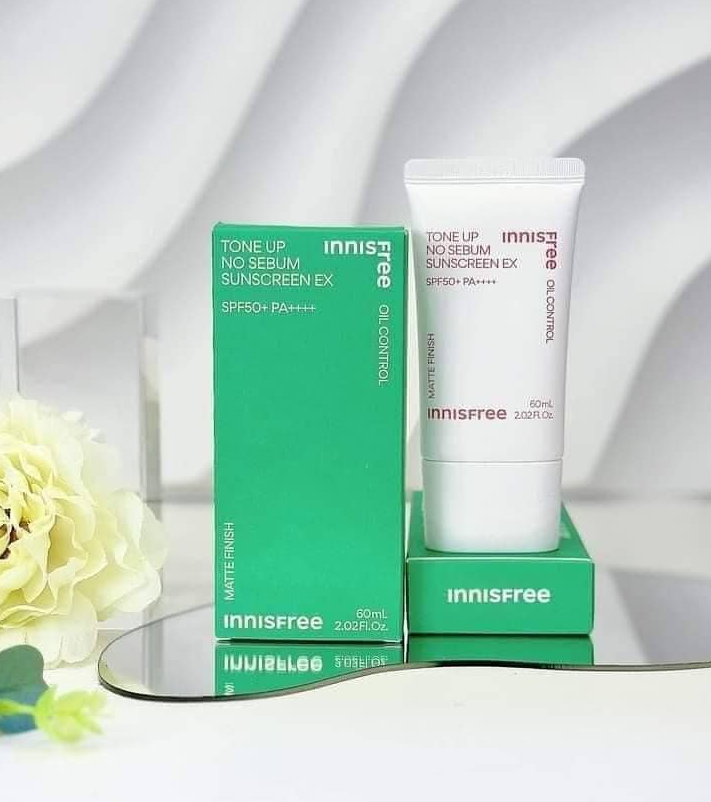 Kem Chống Nắng Innisfree Tone Up No Sebum Sunscreen EX SPF 50+ PA++++ NEW