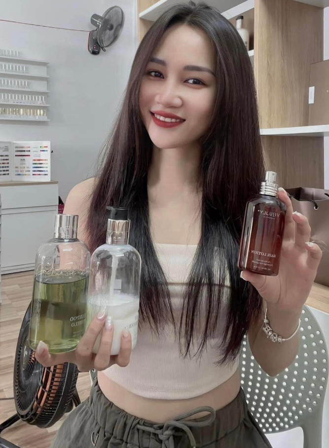 Sử dụng kèm tinh dầu bưởi Vi Jully và dầu gội bưởi Vi Jully Cosmetic