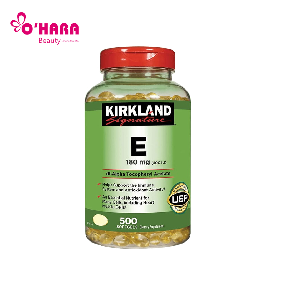 Vitamin E Mỹ Kirland 500 viên – Hỗ Trợ Làm Đẹp Và Tăng Cường Sức Khỏe