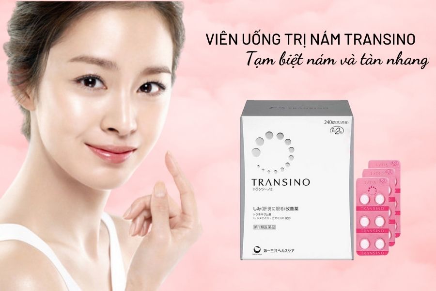 Viên Uống Transino Trắng Da Trị Nám Whitening