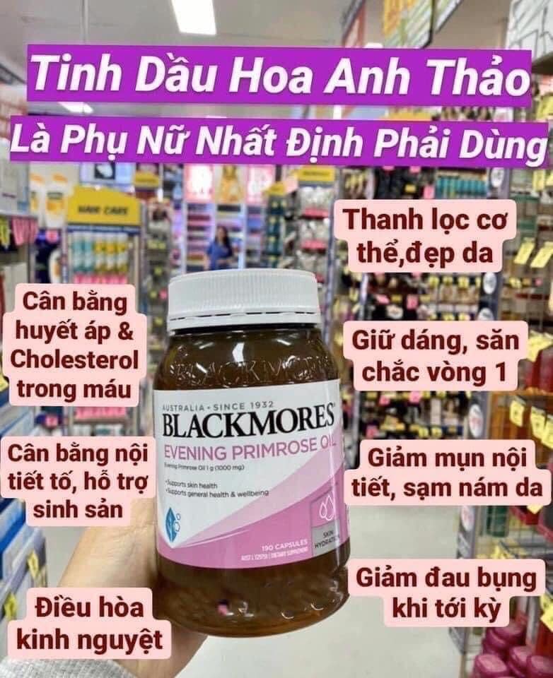 Công dụng của Tinh dầu hoa anh thảo Blackmores