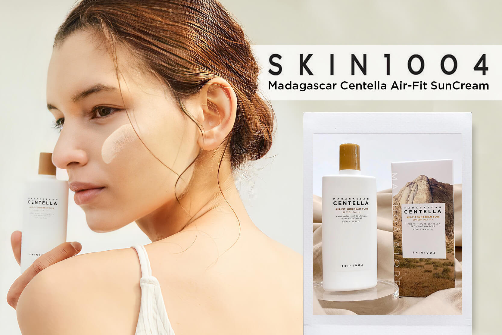 Kem chống nắng Centella Skin1004 Madagascar Centella Air-Fit Suncream SPF50+ PA++++