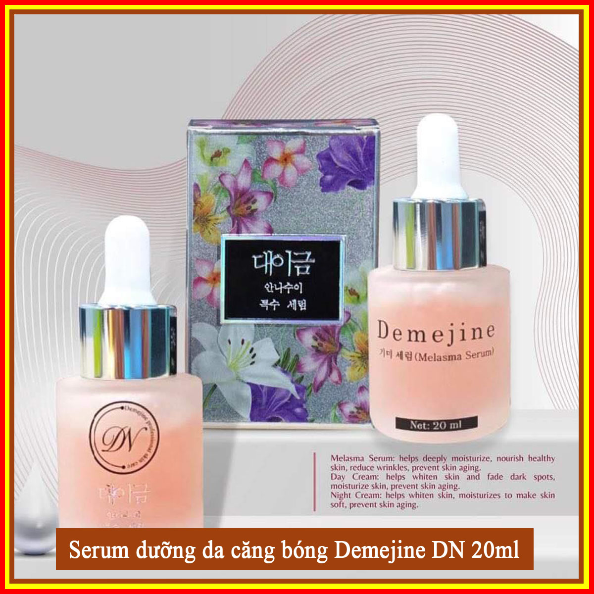 Tác dụng của serum dưỡng da Demejine