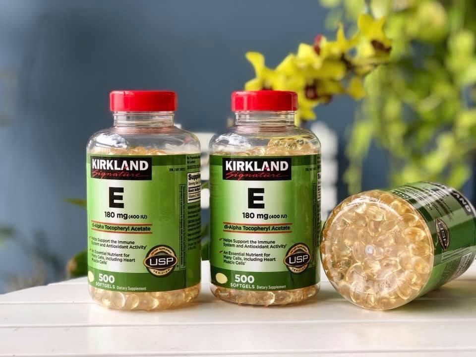 Viên uống Vitamin E Mỹ Kirkland Vitamin E 400 I.U