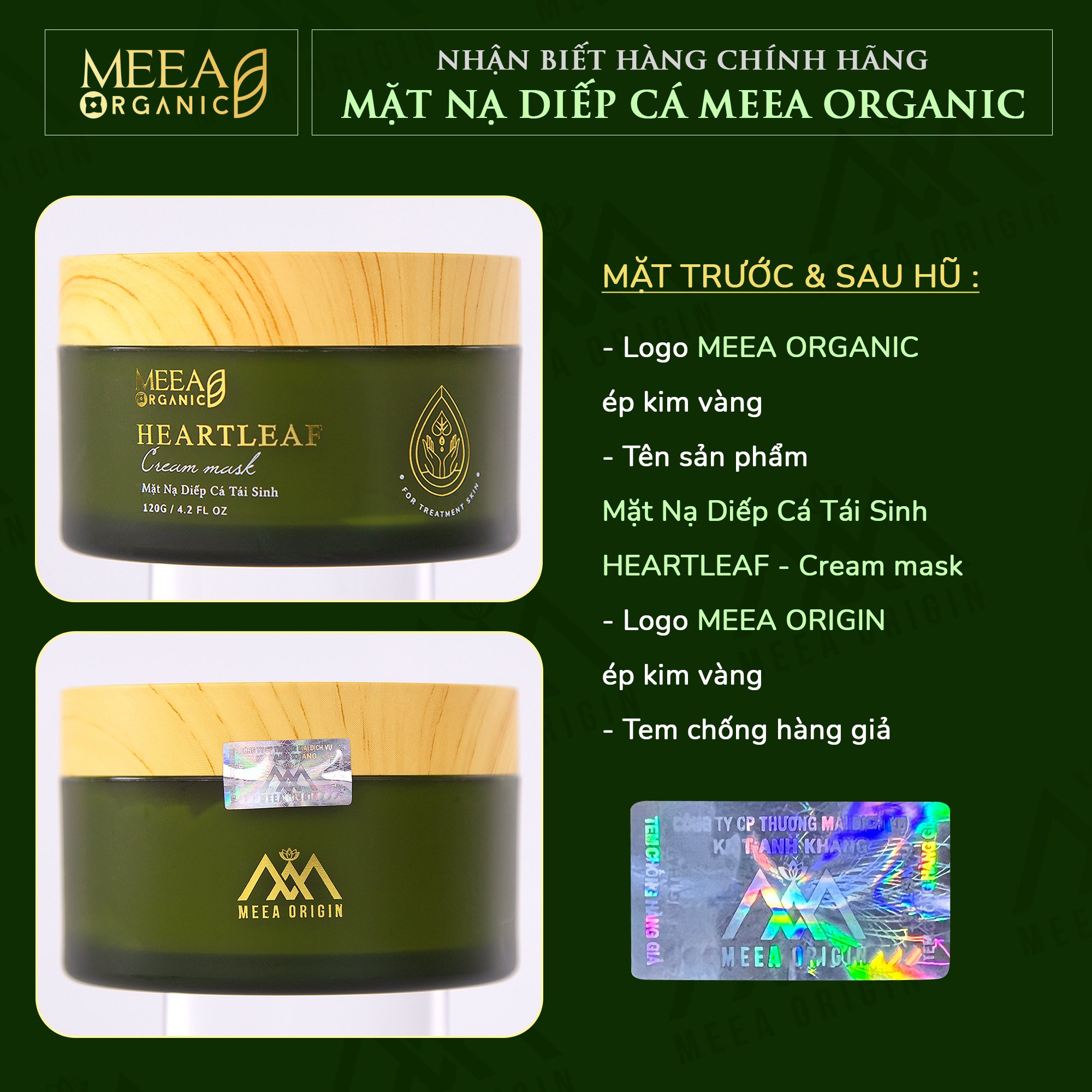 Cách nhận biết nạ Meea chính hãng
