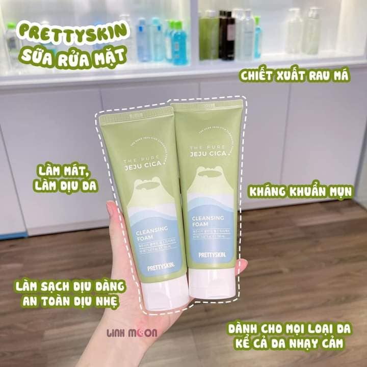 Thành phần sữa rửa mặt rau má Pretty Skin