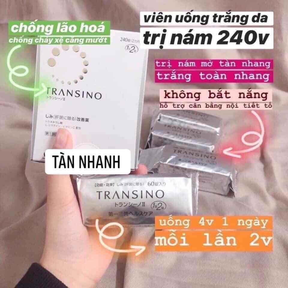 Viên uống trắng da trị nám Transino