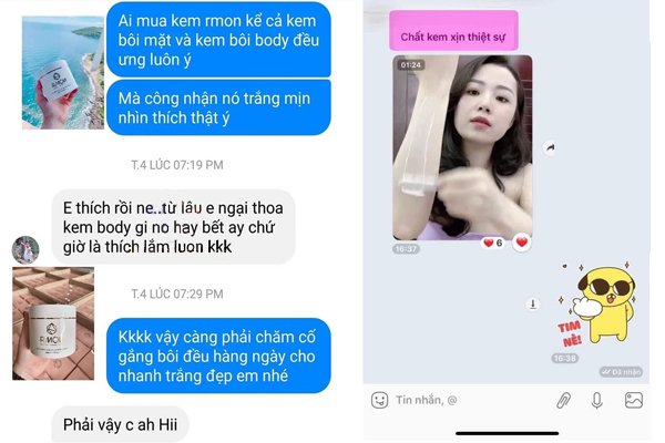 Review kem dưỡng body Rmon từ khách hàng