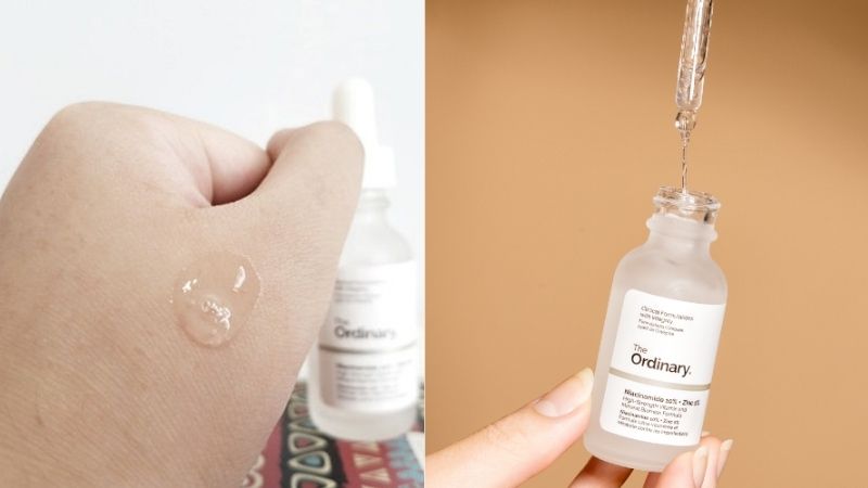 Serum Niacinamide 10%+ Zinc 1% có kết cấu khá đặc