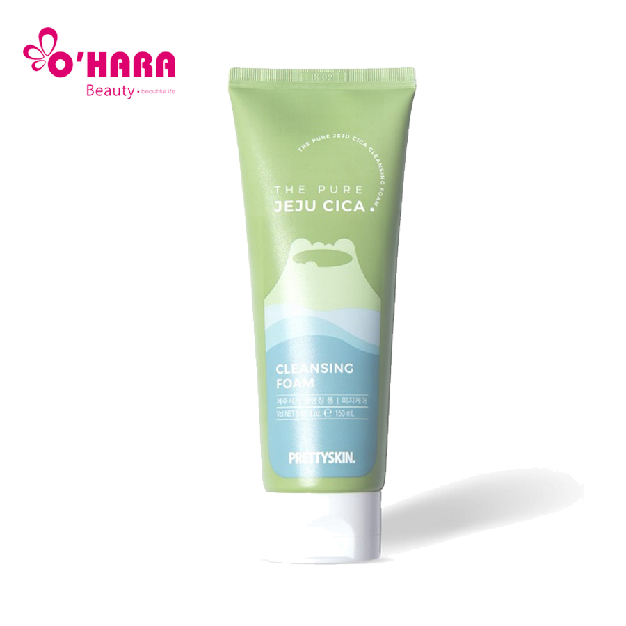 Sữa Rửa Mặt Rau Má Pretty Skin Jeju Cica – Làm Sạch Sâu, Dưỡng Ẩm, Dưỡng Trắng Da Hiệu Quả