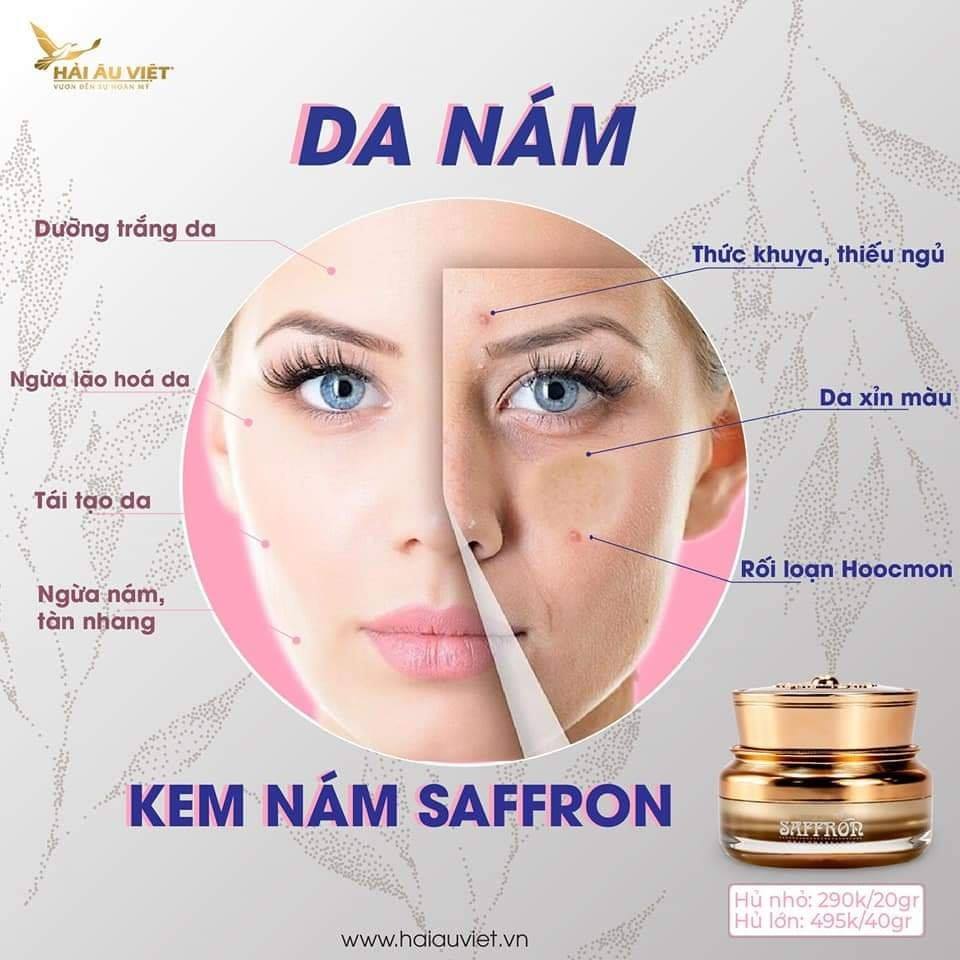 Cách sử dụng kem face Saffron Hải Âu Việt