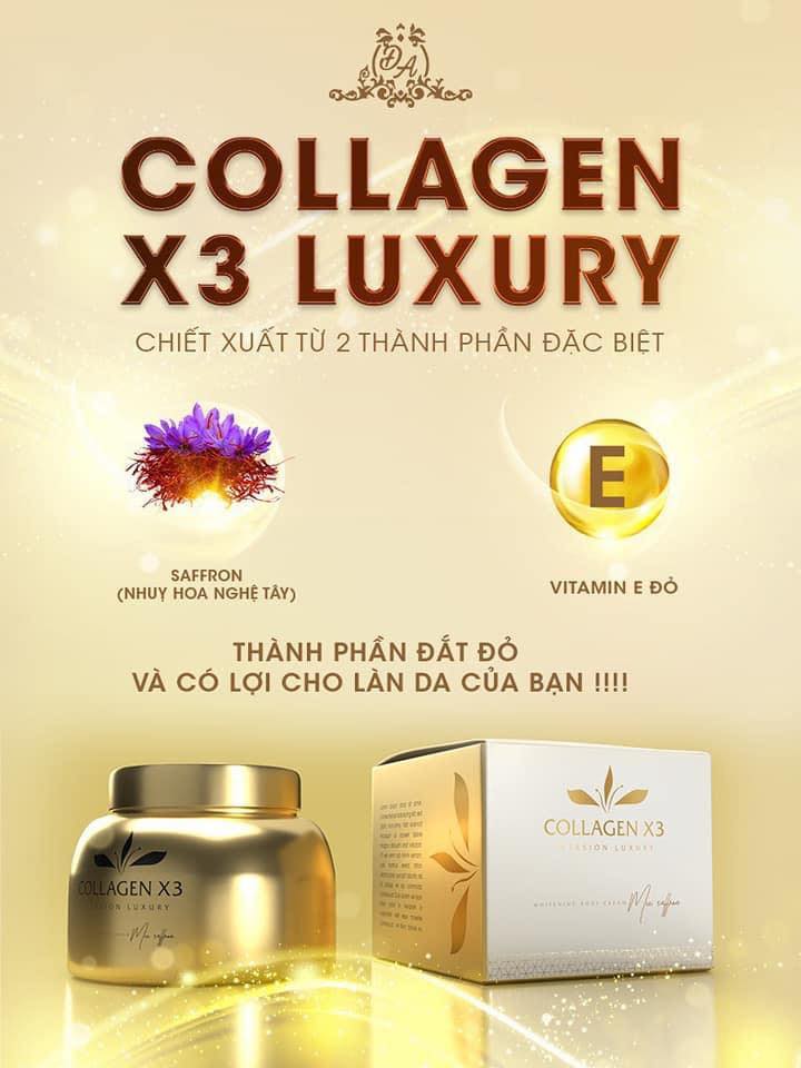 Thành phần có trong body collagen x3 Luxury