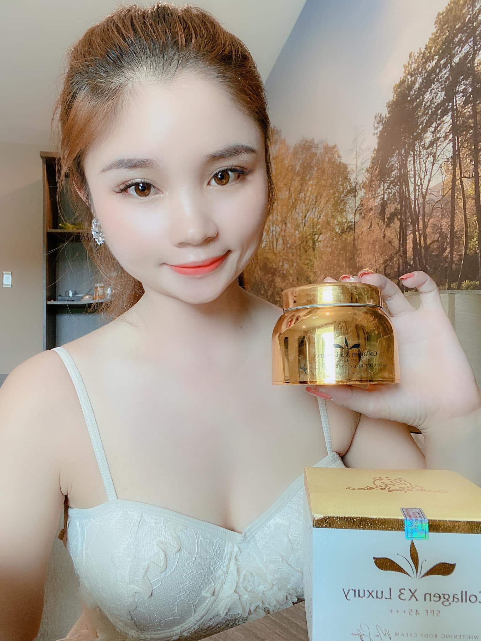 Công dụng dưỡng trắng kem body X3 Collagen Luxury