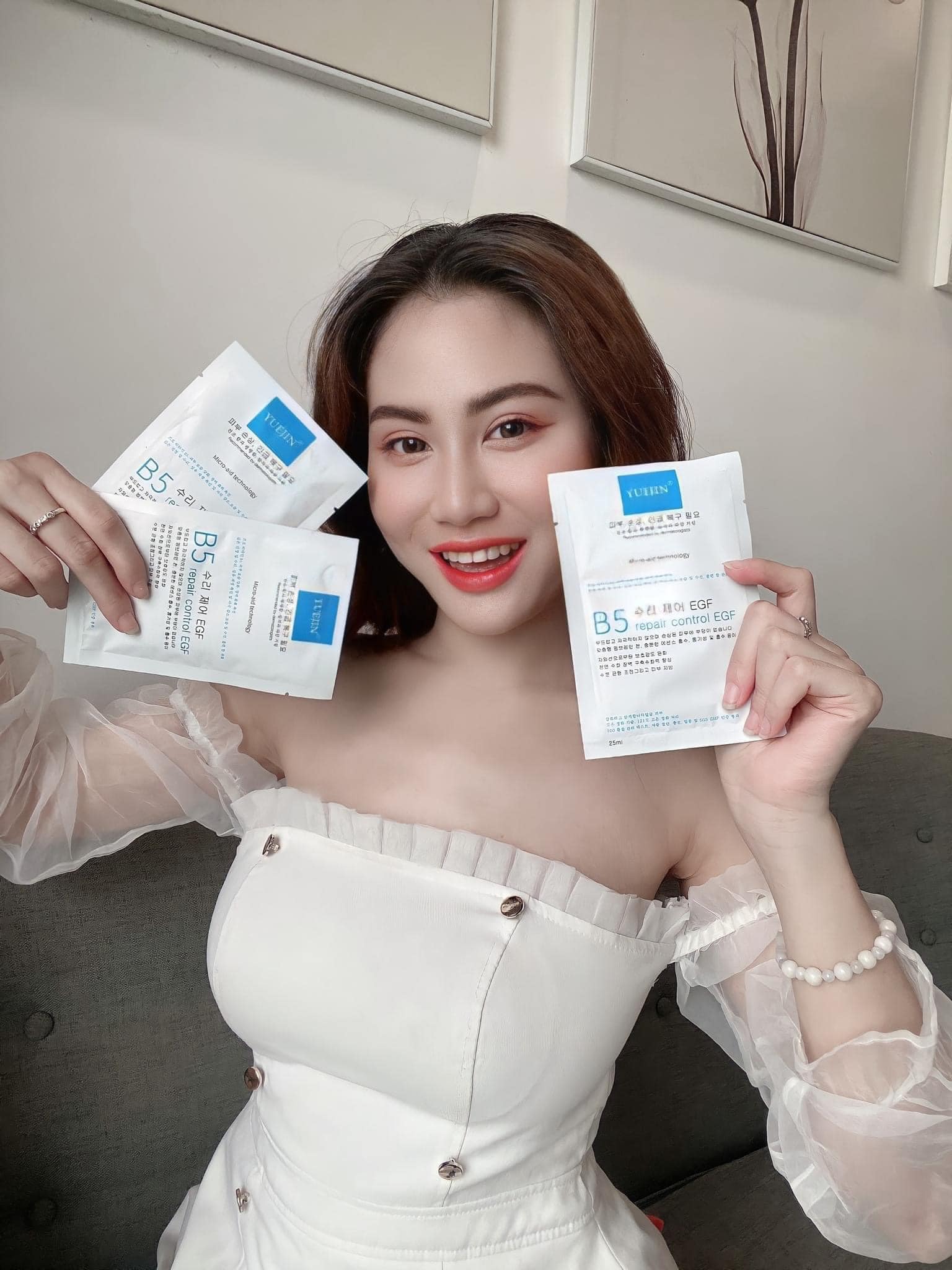 Review mặt nạ B5 Yuejin từ khách hàng sau khi sử dụng