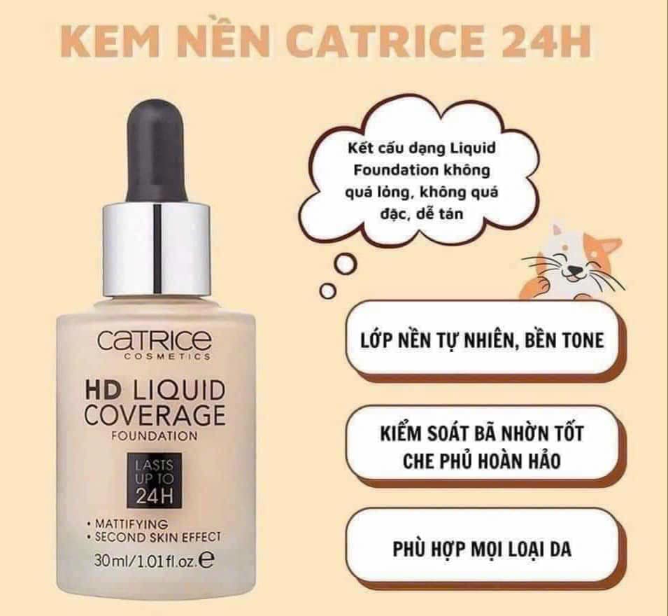 Kem nền Catrice HD Liquid Coverage