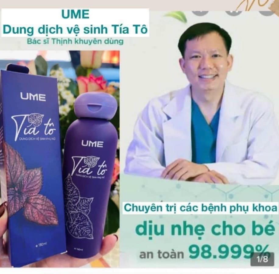 Bác sĩ Thịnh khuyên dùng dung dịch vệ sinh tía tô Ume