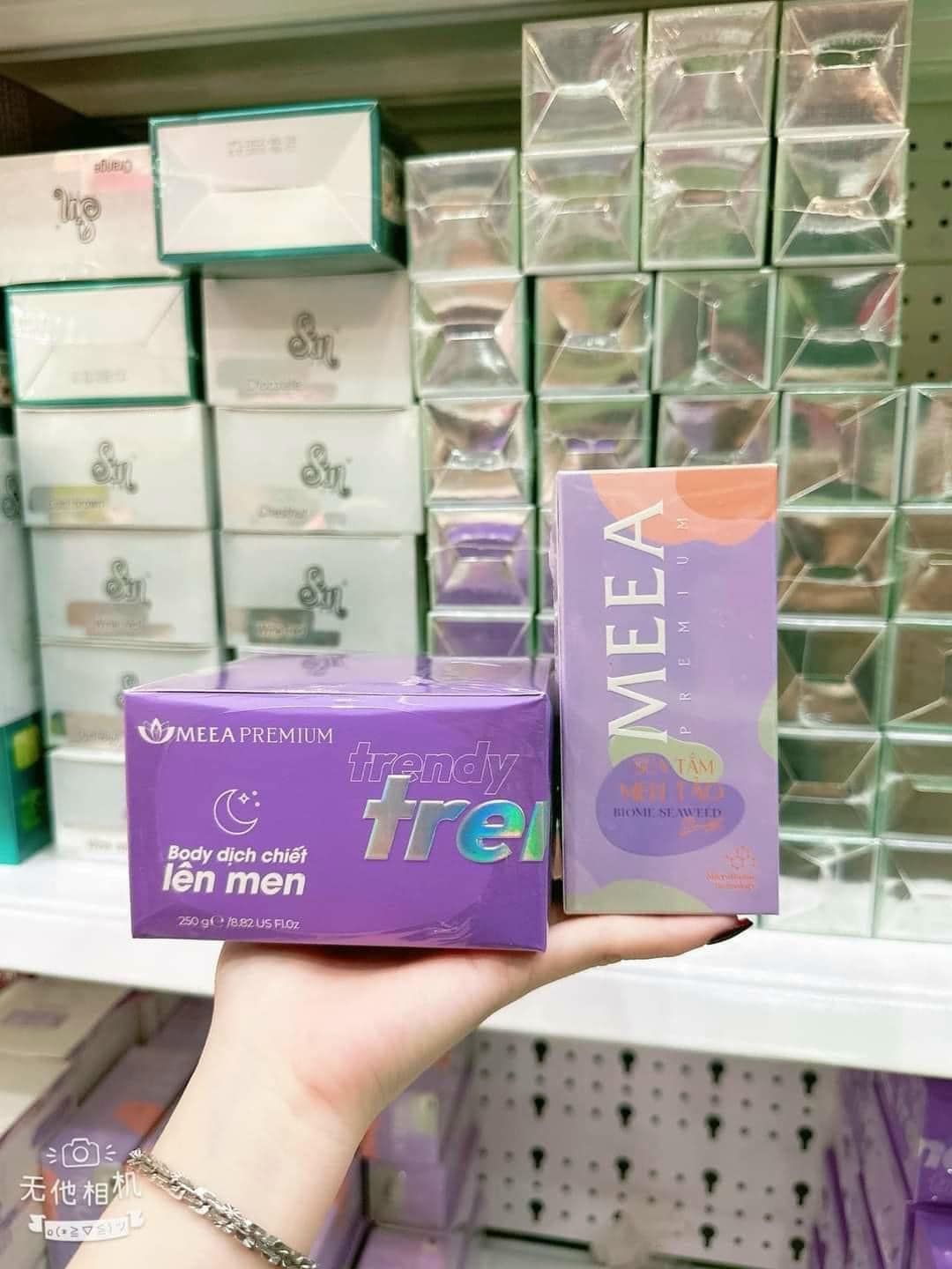 Kem Body Trendy Meea Origin. Tặng Kèm Sữa Tắm