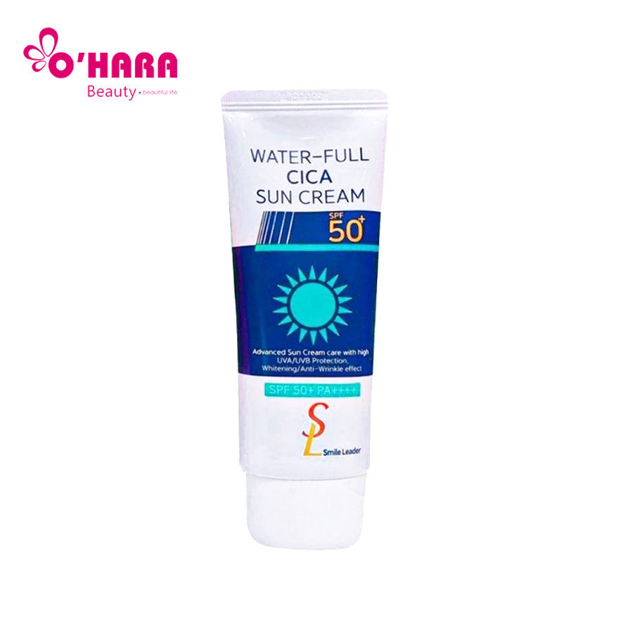 Kem Chống Nắng Smile Leader Water-Full CiCa Sun Cream Ngừa Mụn SPF 50+