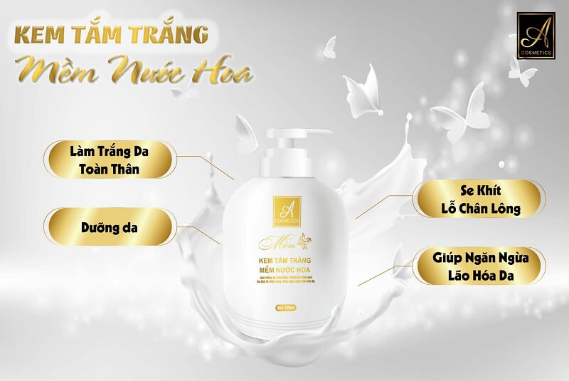 Tác dụng của tắm trắng A Cosmetics