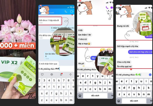 Khách hàng nhắn tin mua lại nhiều vì hiệu quả