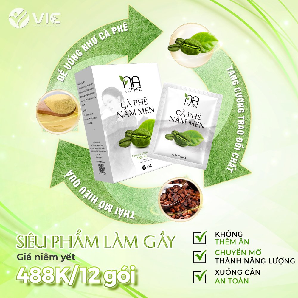 NaCoffee VIC với thành phần hoàn toàn tự nhiên