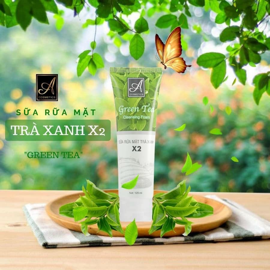 Sữa rửa mặt Trà xanh X2