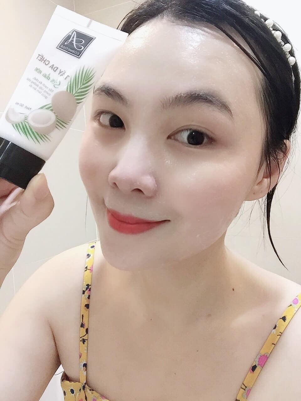Review tẩy tế bào chết sợi dừa non A Cosmetics