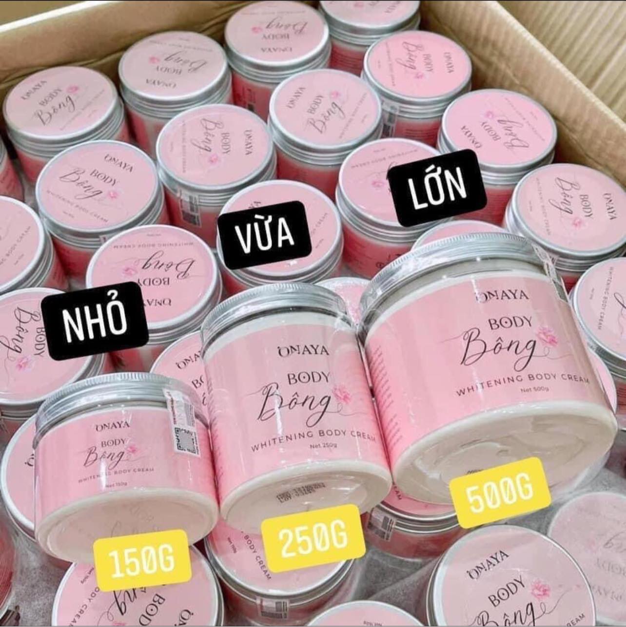 3 loại với trọng lượng khác nhau gồm 150gr, 250gr và 500gr
