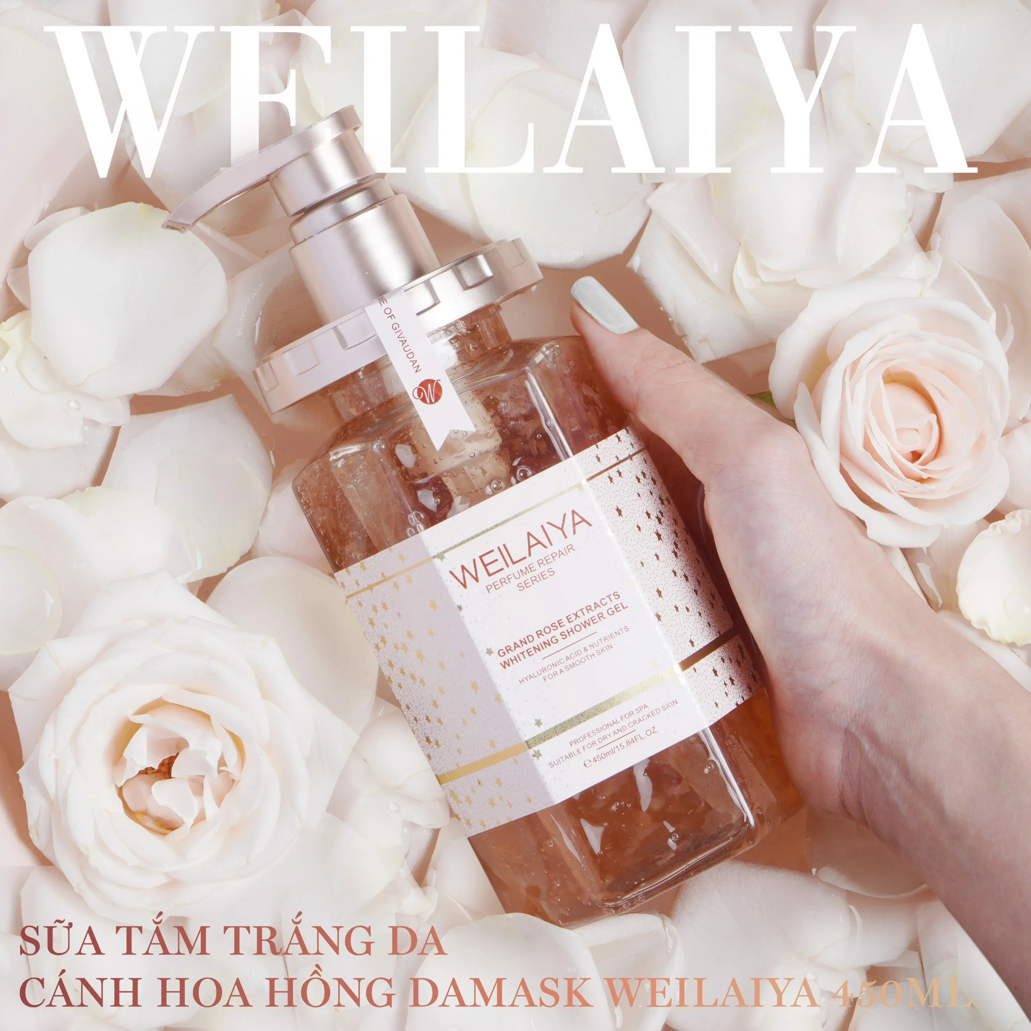 Sữa Tắm Hoa Hồng Weilaiya Damask