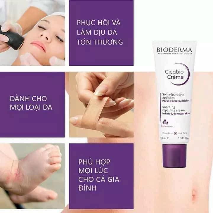 Kem dưỡng Bioderma Cicabio phục hồi lớp biểu bì và dưỡng ẩm cho da