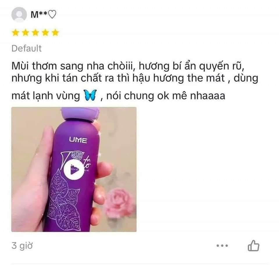 Review dung dịch vệ sinh tía tô UME từ khách hàng