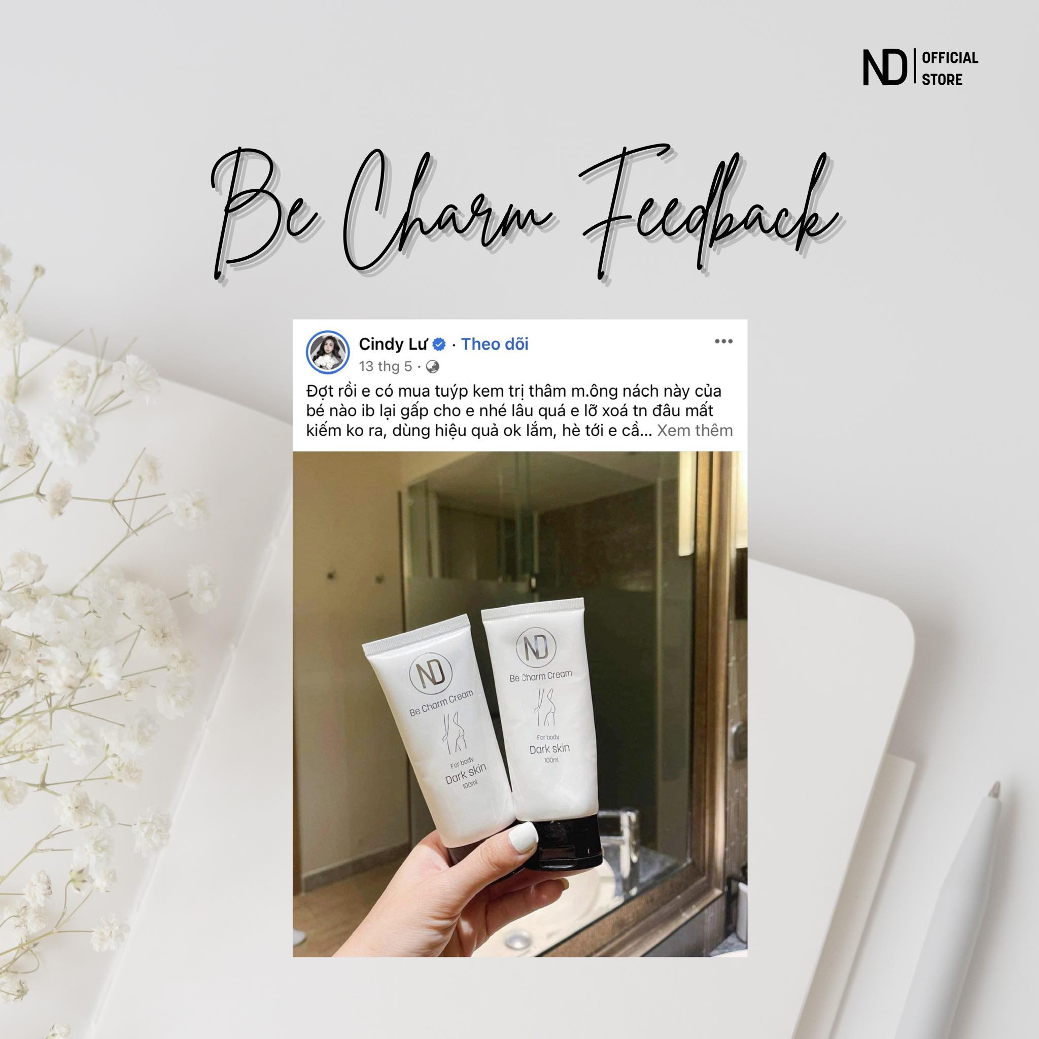 Đánh giá từ khách hàng về kem trị thâm Be Charm