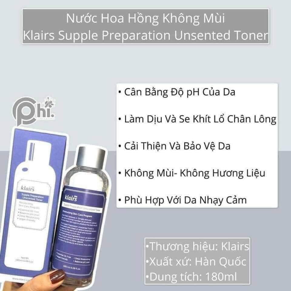Tác dụng Klair nước hoa hồng