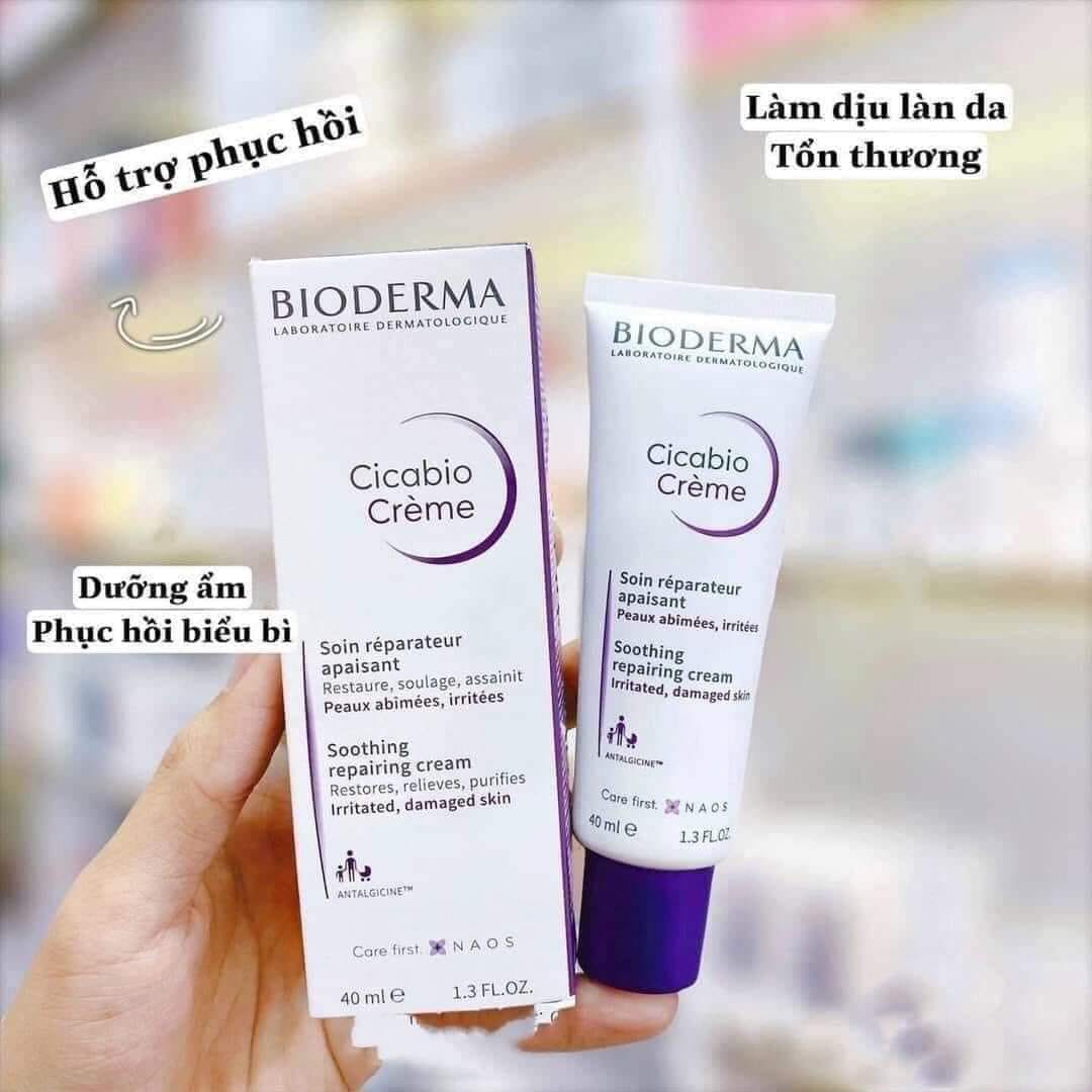 Kem Dưỡng Phục Hồi Bioderma Tím