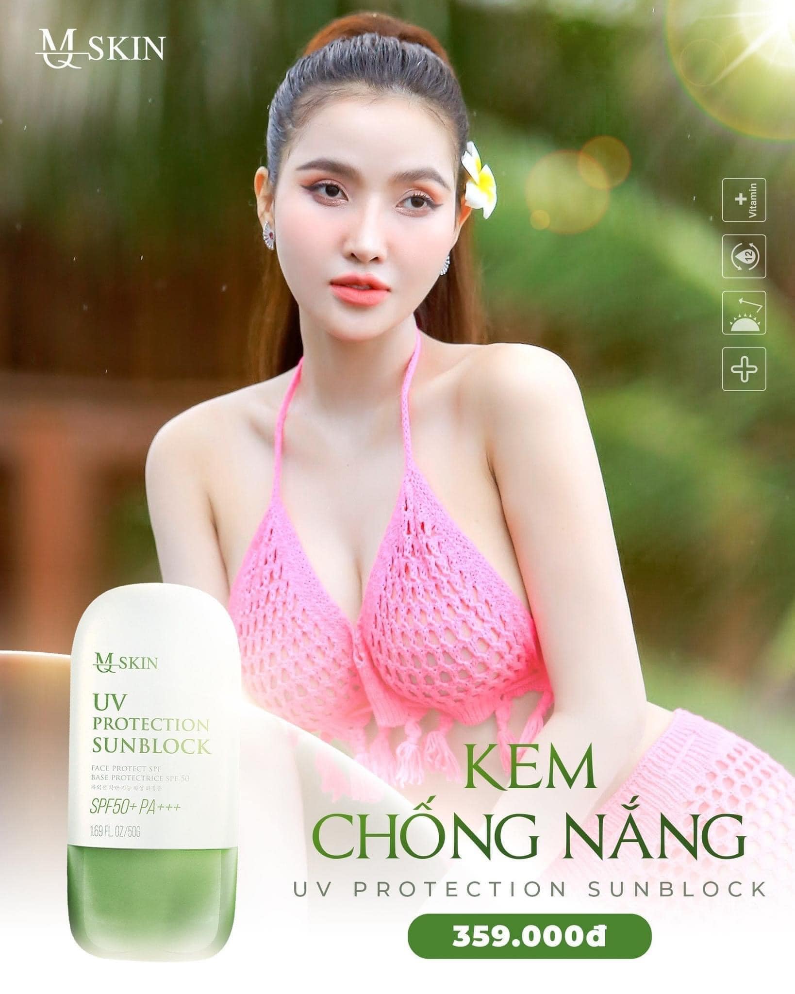 Kem chống nắng MqSkin mẫu mới 