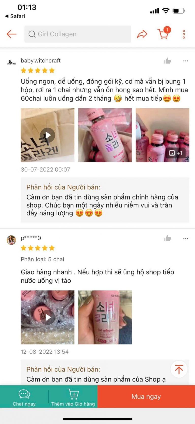 Review Girl Collagen Hàn Quốc