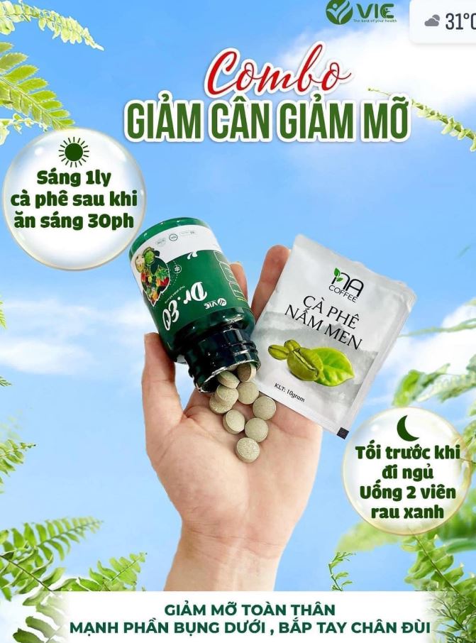 Combo hỗ trợ giảm cân hiệu quả