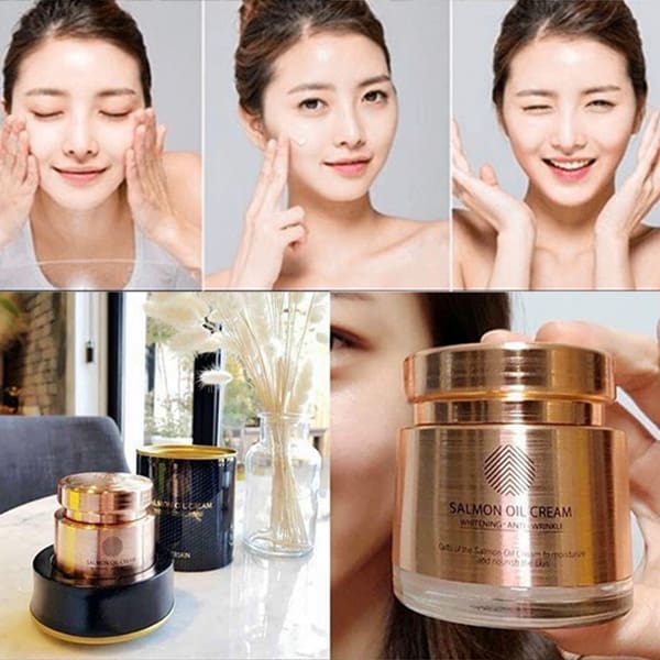 Kem dưỡng cá hồi Salmon Oil Cream có các tác dụng nổi trội