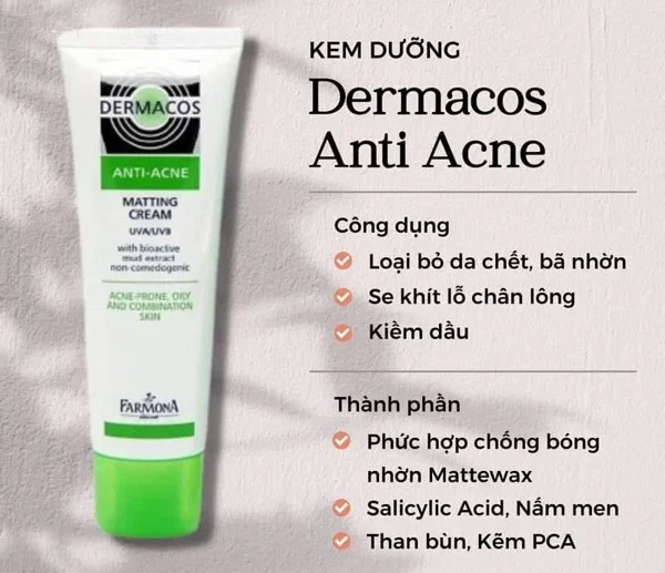 Công dụng kem dưỡng Dermacos